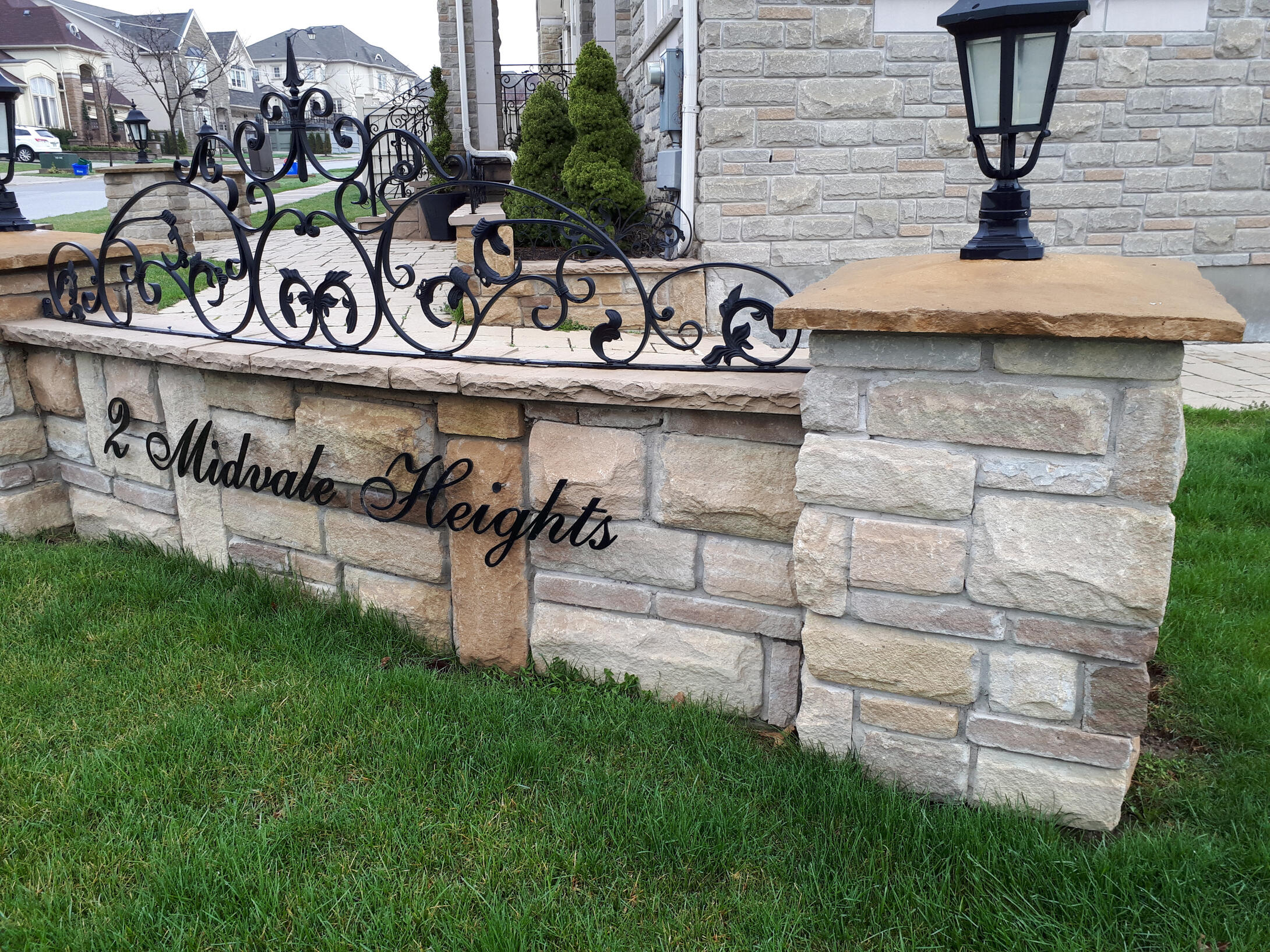 Columns Build on Front of the house